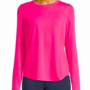 Avia Women's Performance Long Sleeve T-shirt Fuschia Burst Pink S/CH 4-6